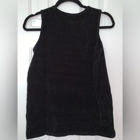 Wynne Lounge Heather Mink chenille tank top soft and cozy with side splits, NIB - Picture 8 of 13